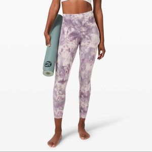 Lululemon Align Pant Diamond Dye - Pink Bliss Graphite Purple - Size 2